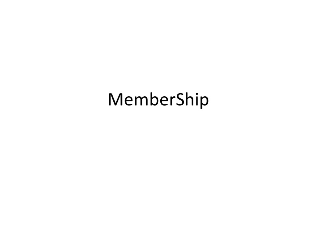 MemberShip